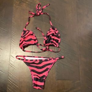 SHEIN zebra bikini NWOT |Small|
